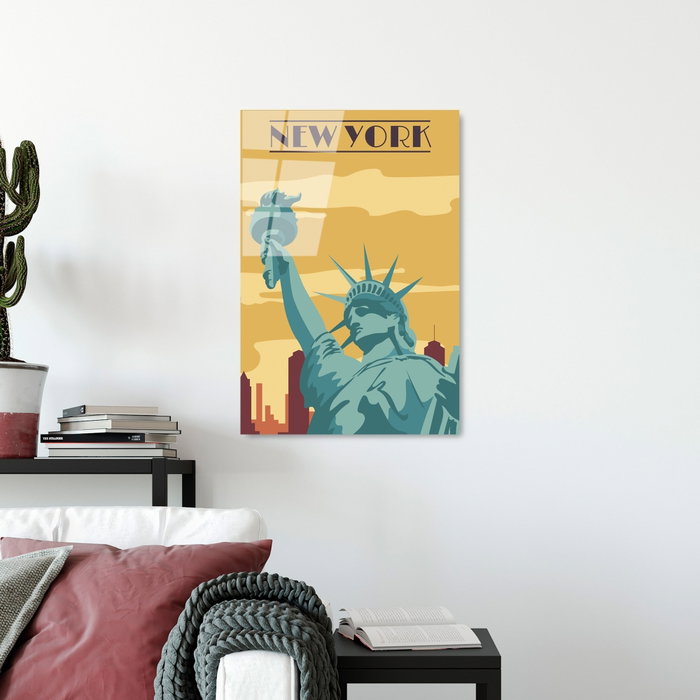 Wallity Cuadro decorativo de vidrio templado UV-1027 30 x 45 cm
